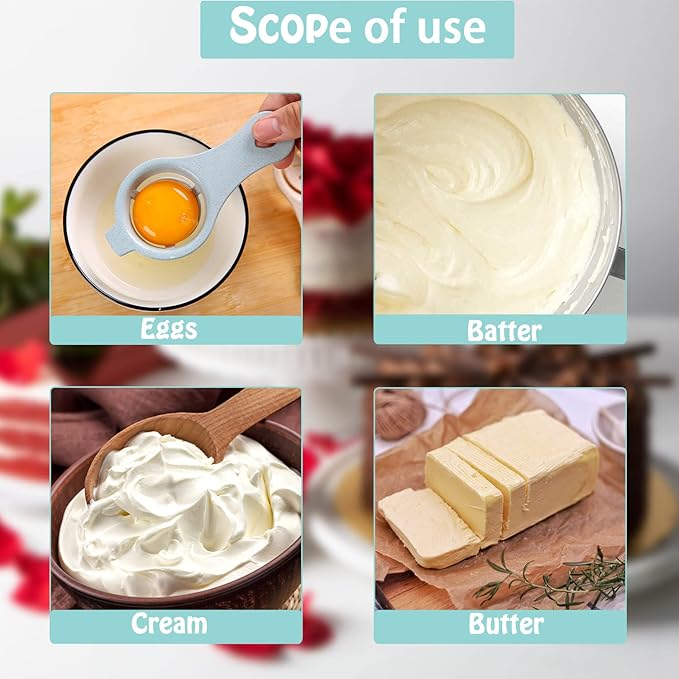 Semi-automatic Whisk, Stainless Steel Egg Beater, Hand Push Rotary Whisks Mixer Stirrer for Making Cream, Whisking, Beating and Stirring (3 Color)