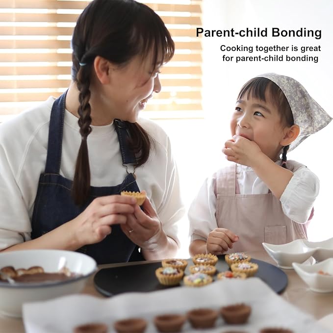 11 & 9 Inch Round Tart Pans with 2Pcs 4'' Mini Pans. Removable Bottom, Non-Stick Coating, Rugged Carbon Steel for Tart Quiche Pie Making. Gift for Christmas Thanksgiving Party Festival Family