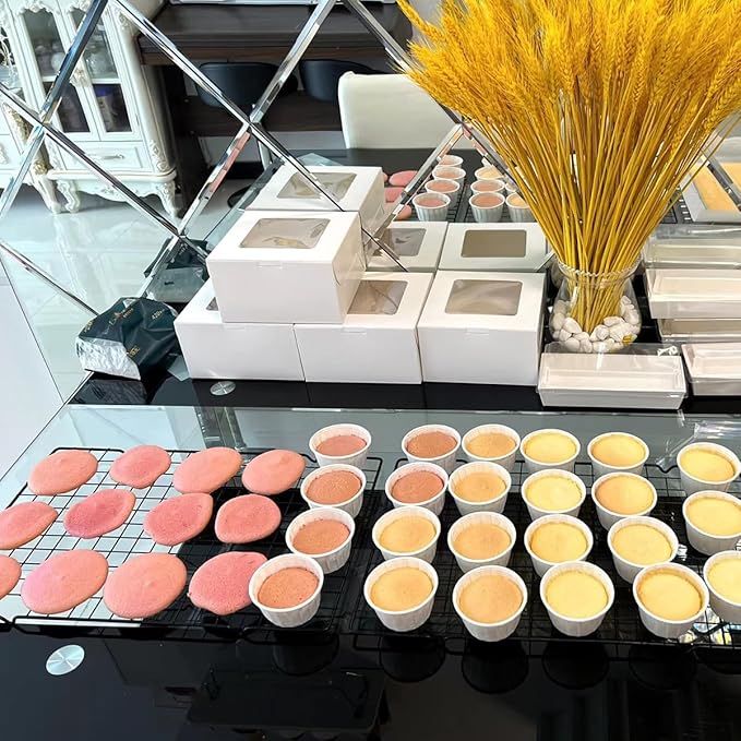 15.7''x9.8' Multi-Functional Cooling Racks -2PCSBaking Cooling Racks - Cookie Cooling Racks for Kitchen, Great for Cooling Biscuits/Bread/Paper Cups Cakes (2PCS 15.7''x9.8'')