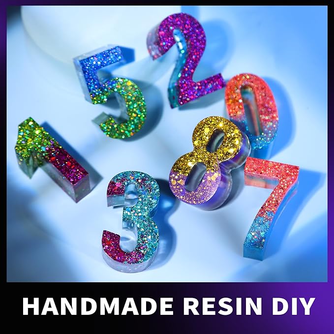 LEOBRO Holographic Chunky Glitter, Set of 32 Colors, Craft Glitter for Resin, Crafts Tumblers Nails Body, Christmas Halloween Sequins Flakes for Arts Crafts