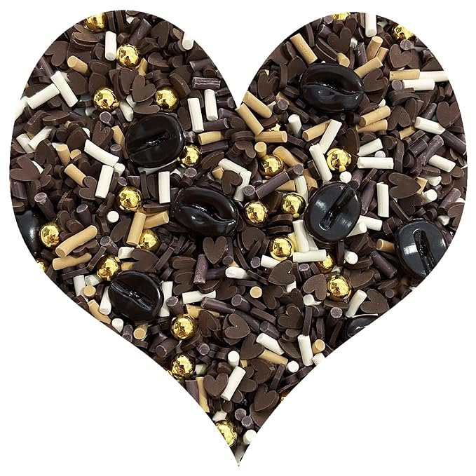 EHOPE Fake Sprinkles Resin Sprinkles Fake Candy Sprinkles Clay Sprinkles Polymer Sprinkles Polymer Clay Slices for Nail Art DIY Crafts Cake Phone Case(40G-Chocolate-41)