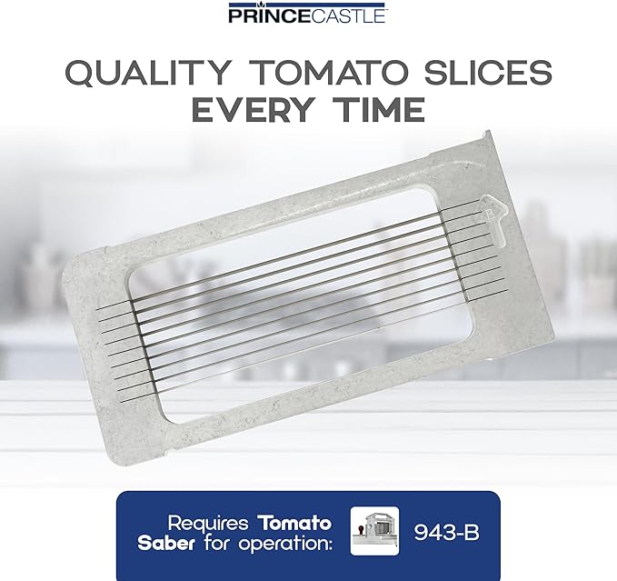 Prince Castle 1/4" Blade Cartridge for 943-B Tomato Saber, 9 Blades - Blade Replacement Cutter Blade for Cutting and Chopping Tomatoes, Fruits and More in Commercial Kitchens, Restaurants and More