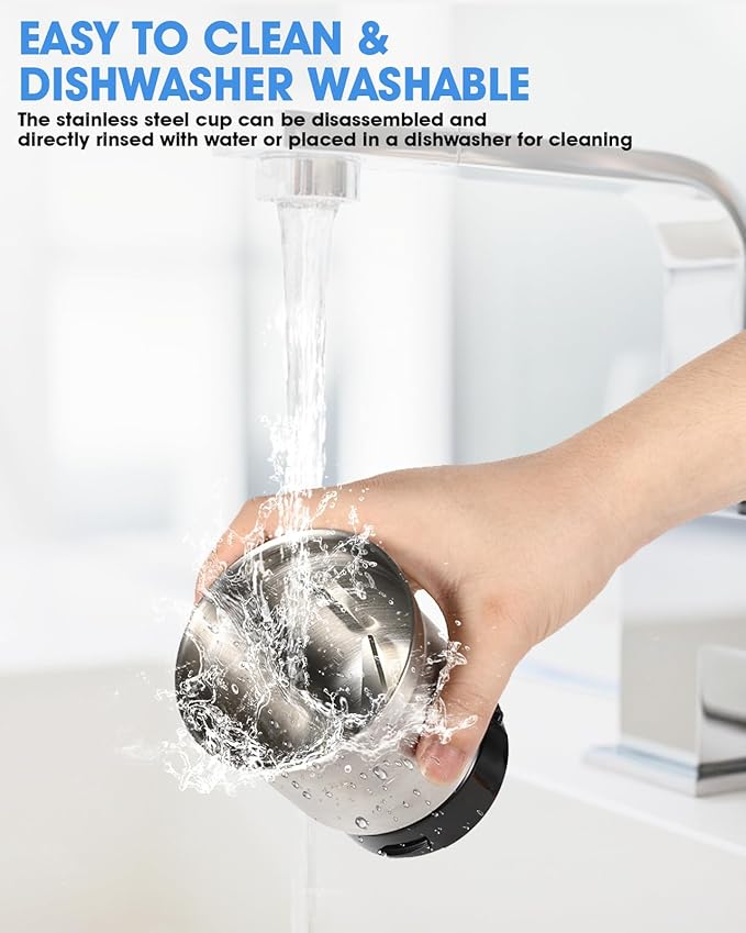 Electric Coffee Grinder,250W Powerful Motor Kichen Grinder,Quite Home Machine with 75g Coffee Bean Capacity,for Beans Spices Nuts Grians Herbs,Stainless Steel and Black