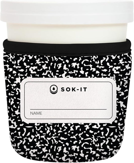 Sok It IceCreamSok Insulated Neoprene Cover (Compose Yourself, Tapered Ice Cream Pints)