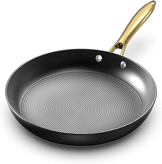 imarku Cast Iron Skillets, 12 Inch Cast Iron Pan, Professional Non Stick Frying Pans Long Lasting Nonstick Frying Pan Nonstick Pans Stay Cool Handle Easy Clean, Unique Birthday Gifts for Women/Men