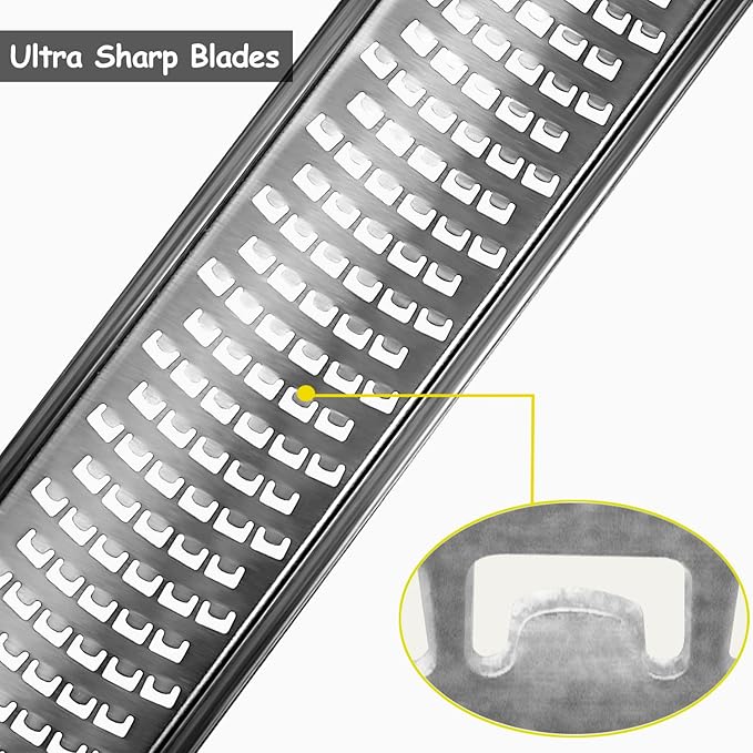 VOVOLY Lemon Zester, Cheese Grater, Parmesan Cheese, Ginger, Garlic, Nutmeg, Chocolate, Citrus, Lime Zester & Grater, Kitchen Tool with Razor-Sharp Stainless Steel Blade