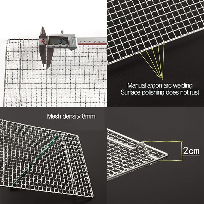 100% Stainless Steel Wire Cooling Rack Heavy Duty Roasting Rack for Baking Cooking Roasting Grilling By InBlossoms