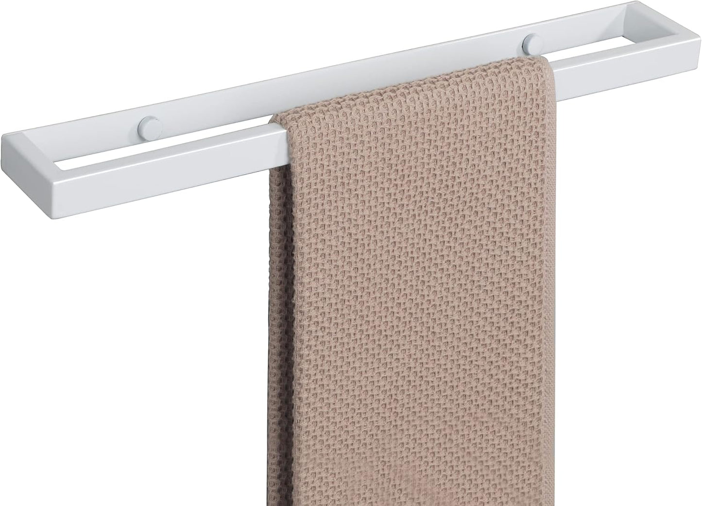 Alise Bath Towel Bar,Wall Mount Towel Holder Towel Rack Towel Hanger for Bathroom Lavatory,16 Inch SUS304 Stainless Steel Towel Rail,White Finish GJF040-W