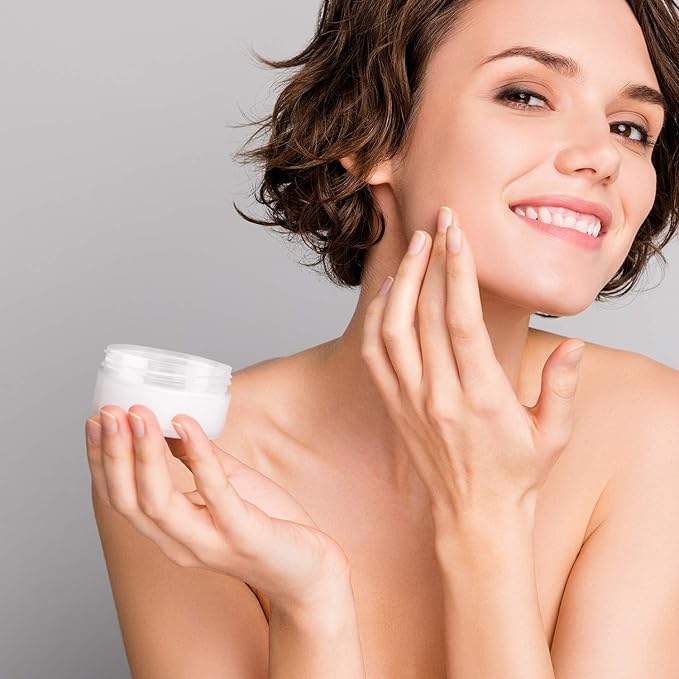 SATINIOR 6 Pack 4 oz Plastic Jars Containers with Lids Wide-mouth Refillable Leakproof Reusable Round Empty Jars for Travel Cosmetic Dry Food Spice Candy Cookie Home Kitchen Organizing (Clear)