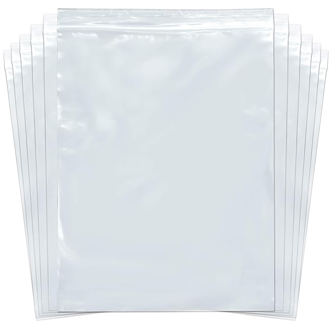 SNL Quality Zipper Lock Reclosable Clear Disposable Plastic Bags, Strong | 10" X 13" - 2 MIL - 100 Bags