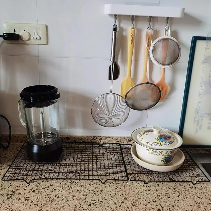 15.7''x9.8' Multi-Functional Cooling Racks -2PCSBaking Cooling Racks - Cookie Cooling Racks for Kitchen, Great for Cooling Biscuits/Bread/Paper Cups Cakes (2PCS 15.7''x9.8'')