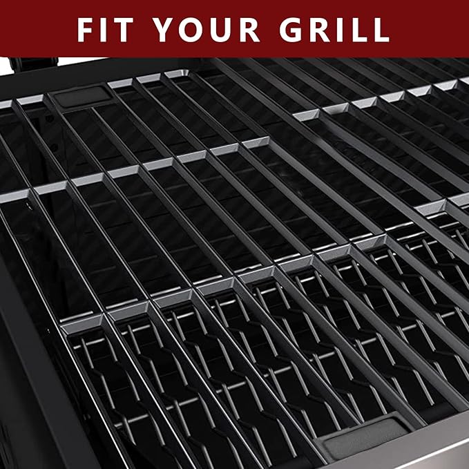 Grill Grates for Char Griller Replacement Parts Cast Iron Chargriller Cooking Grate 2121 2123 2222 2828 3001 3030 3725 4000 5050 5252 5650 9020 Charcoal Smoker Rack BBQ 19 3/4" x 20 1/4"