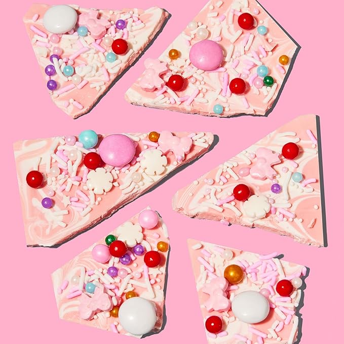 Fancy Sprinkles Shirley Tinsel Sprinkles Crunchy Jimmies, Candy Bows, Snowflakes, and Chocolate Gems (0.5c)