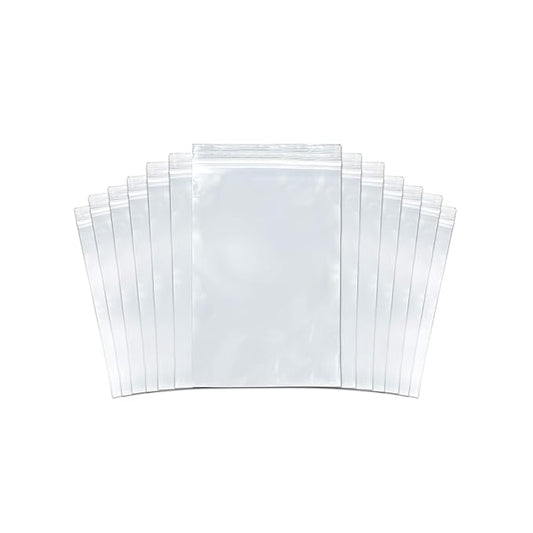 SNL Quality Zipper Lock Reclosable Clear Disposable Plastic Bags, Strong | 4" X 6" - 2 MIL - 100 Bags