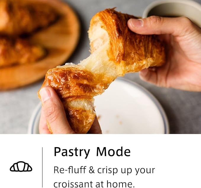 BALMUDA The Toaster | Steam Oven Toaster | 5 Cooking Modes: Sandwich Bread, Artisan Bread, Pizza & Pastry, Oven | Precise Heat Control | Steam Technology | Baking Pan | US Version | Black