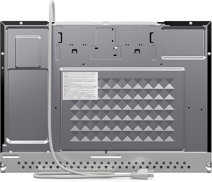 KoolMore KM-MOT-OP1SS 24 inch Over The Range Stainless Steel Microwave, 300 CFM Vent Hood Function cu.ft, 24 in/1.3 Cu. Ft, Black