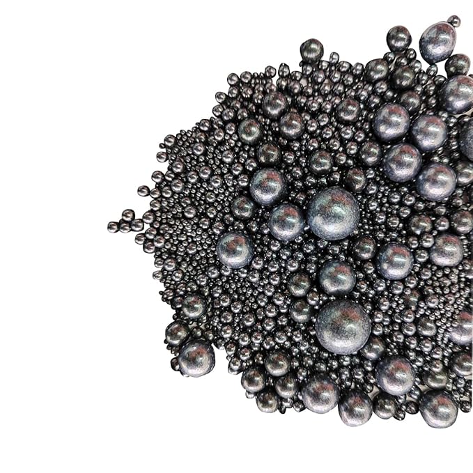 Edible Black Sugar Pearls Candy Sprinkles 120G/ 4.23Ounce Baking Cake Sprinkles Cupcake and Cake Topper Cookie Decorations Wedding Party Valentines Halloween Christmas Supplies