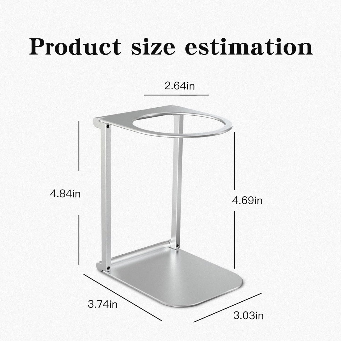 Portable Foldable Coffee Machine Stand with Pour Over Stand for Pour Over Coffee Dripper