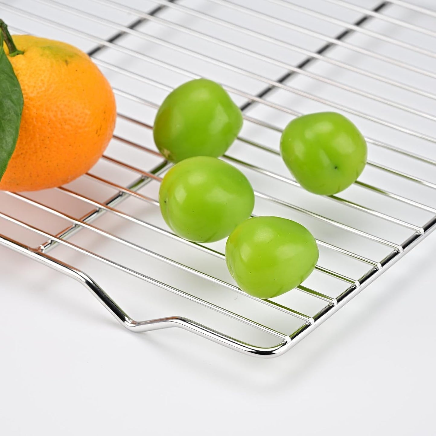 Cooling rack,2-Pack Heavy-Duty Stainless Steel wire rack for cooking (16.5"x11.5") - Oven Baking Wire Rack for Sheet Pans, Bread, Dishwasher Safe & Non-Toxic Metal Grates