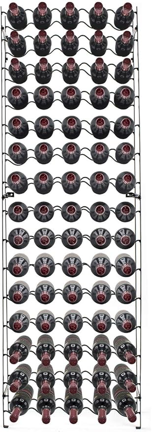 Sorbus Wine Rack Freestanding Floor - Wine Bottle Holder Holds 75 Bottles of Wine - 75 Bottle Capacity Wine Storage for Any Bar, Wine Cellar, Kitchen, Dining Room