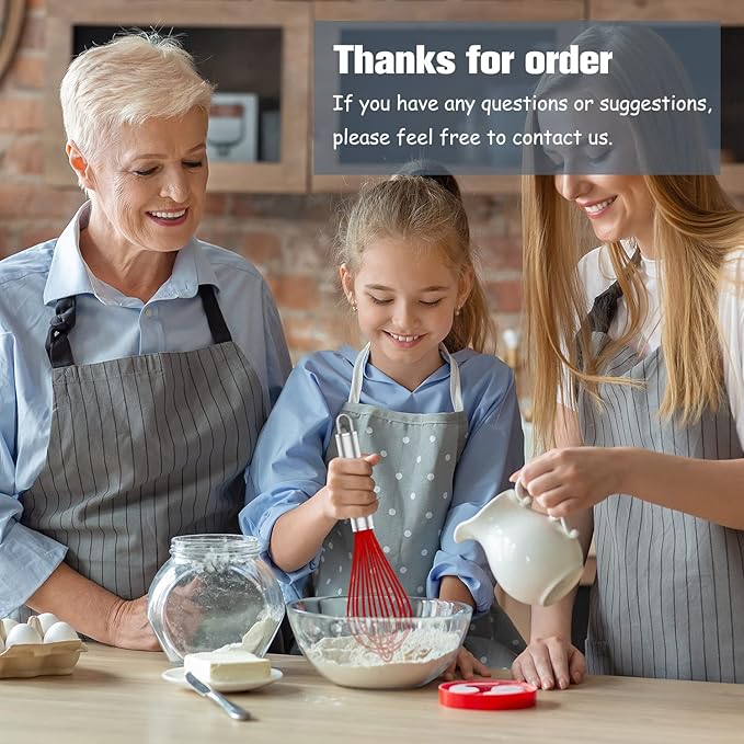 Silicone Rubber Whisk,Premium Whisks For Cooking Non Scratch,Stainless Steel & Silicone Wisk For Nonstick Cookware Pans, High Heat Resistant kitchen Whisks set of 3,Red+Blue+Green