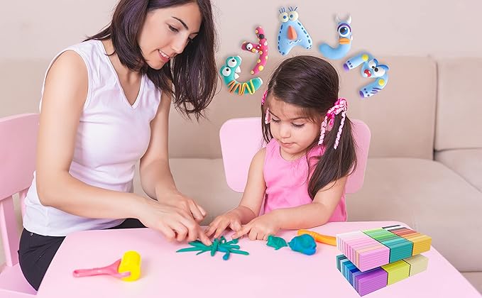 Polymer Clay 72 Colors, Modeling Clay for Kid Sets - Includes Sculpting Tools and Accessories with Storage Case - Ideal Holiday Gift for Children, Adults and Beginners