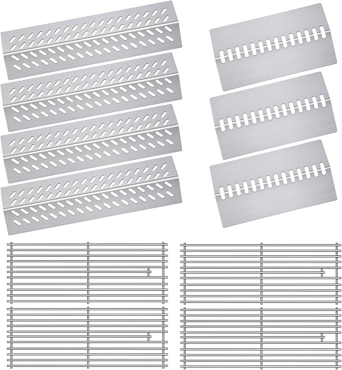 16GA Grill Heat Plates 9MM 16517 Grill Grates for 16631 16520 Bull Grill Replacement Parts, BBQ Bull Angus 4 Burner 47628 47629, Bull Outlaw 26038 26039, Steer Premium 69008, Lonestar 87049