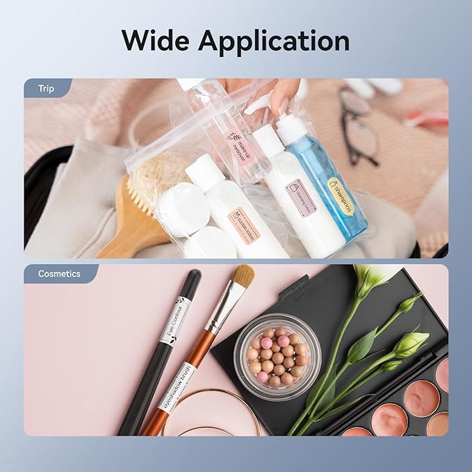 NIIMBOT D11 New Version Label Maker Machine with Tape,300DPI Bluetooth Label Printer, Portable Thermal Printer,Sticker Maker for Organizing Home Office School,White