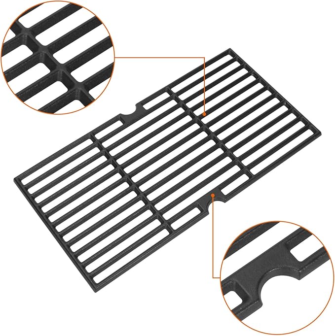 Cast Iron Grill Grates for Charbroil Performance 4/5 Burner Grill 463347017 463349917 463347418 463377017 463342119 463376217 463335517 463347519 463347518, Cooking Grids for G470-0002-W2 G470-0003-W1