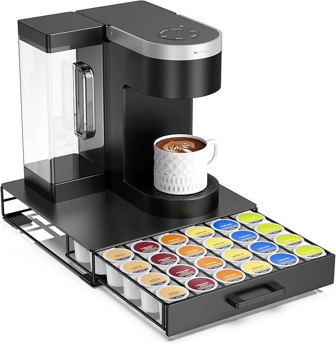 Storage Organizer Drawer for K-Cup Pods, ZECENN Coffee Pods Holder for Keurig Pods, Coffee Station Organizer Coffee Bar Accessories (36 Pods Capacity -Storage Drawer)