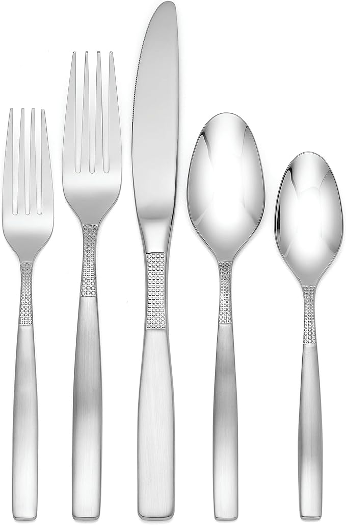 Oneida 53 Piece Camlynn Flatware Set, Silver