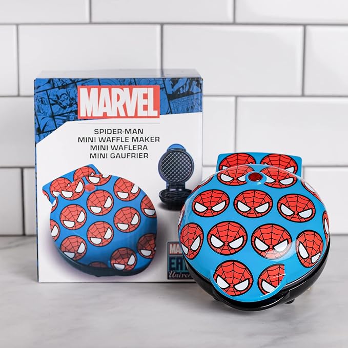Uncanny Brands Marvel Spider-Man Mini Waffle Maker - Marvel Kitchen Appliance
