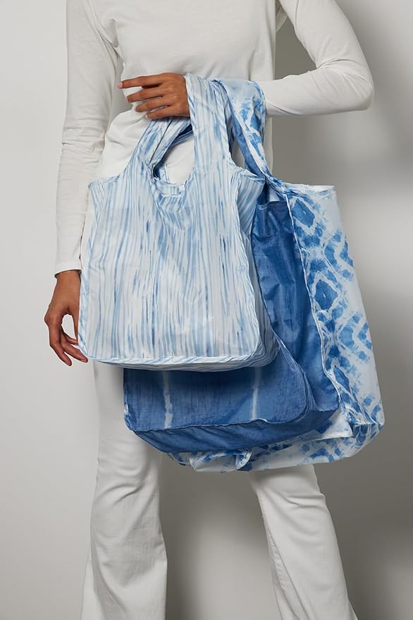 Reusable Grocery Bag - Stylish Shopping Bag for Groceries - Foldable Tote Bag - Medium Size