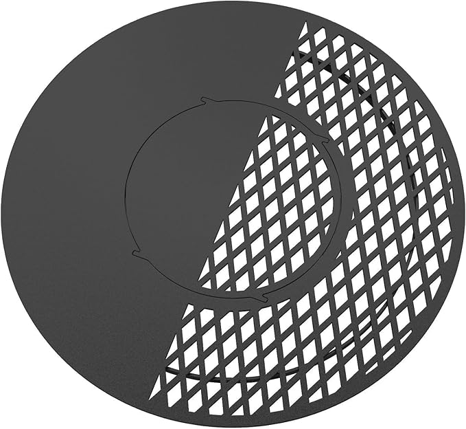Onlyfire BBQ Griddle and Grate Combo Kit for Weber 26 inch Kettle Charcoal Grills
