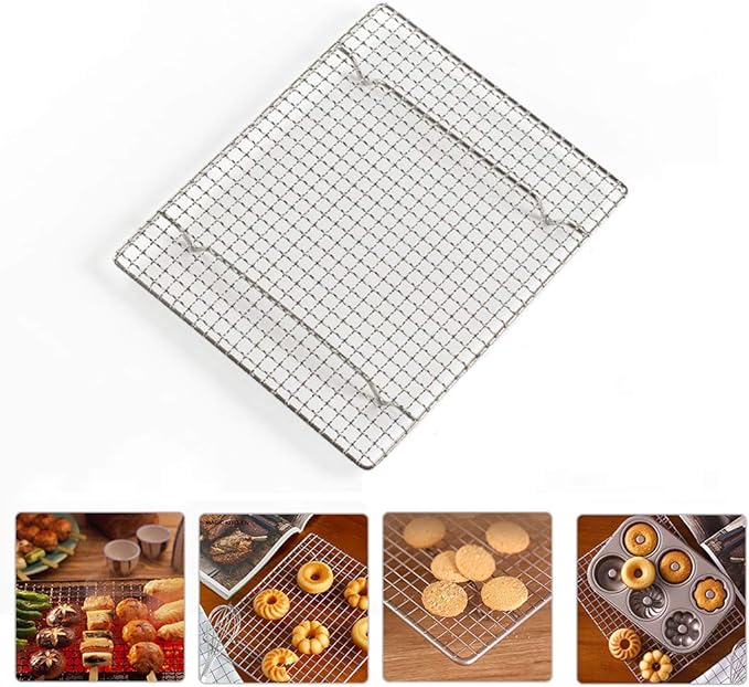 100% Stainless Steel Wire Cooling Rack Heavy Duty Roasting Rack for Baking Cooking Roasting Grilling