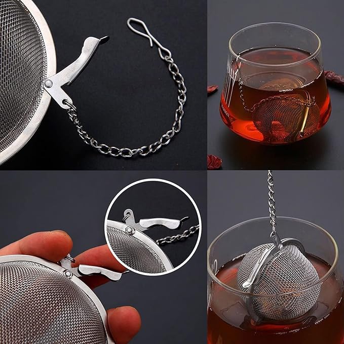 10PCS Tea Infuser, Upgraded Tea Strainer, Premium Tea Infusers for Loose Tea, Tea Steeper, Tea Ball for Tea Flavoring Herbal Spices Seasonings