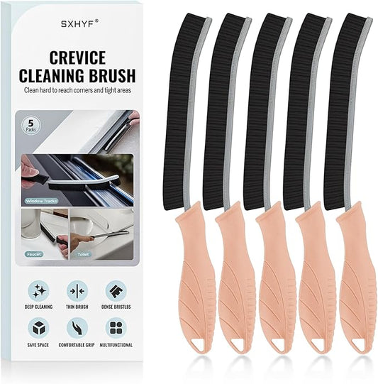 SXhyf Crevice Cleaning Brush - Grout Scrub Brush, House Cleaning Supplies, Gap Cleaning Tools, Home Essentials, Gifts for Women Men, Hard Bristle Crevice Cleaner Brush for Household Use, Bathroom