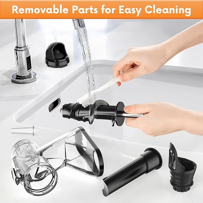 Masticating Juicer Attachment for KitchenAid Stand Mixer, Cold Pressed Juicer Machine, Slow Masticating Juicer Attachment with Dual Feed Chute and Pusher by FGREEBLE