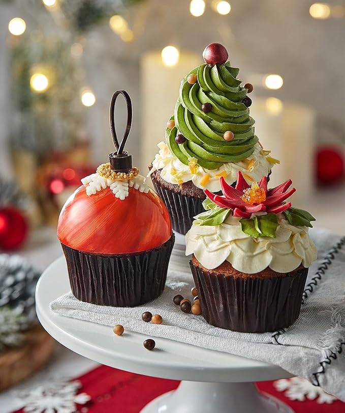 Jumbo Muffin Pan 2 Pack, Nonstick Large Cupcake Pan 6 Cup, Heavy Duty 0.5mm Thick Steel Big Muffin Tins for Baking, 3.5inch Dia, Gold