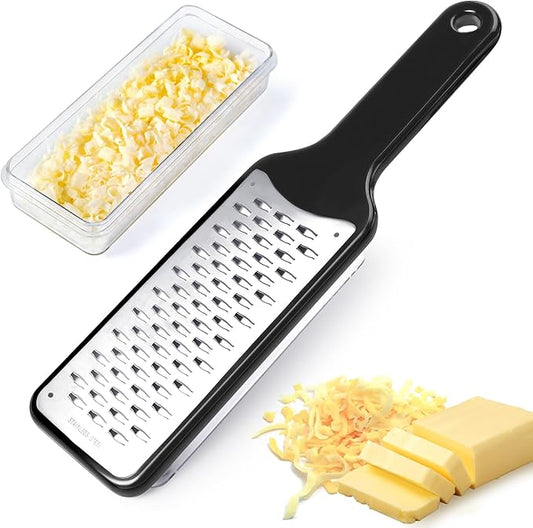 LHS Cheese Grater Ribbon Blade for Hard Cheese, Apple, Carrot, Zucchini and Chocolate, Stainless Steel Kitchen Tool Grater