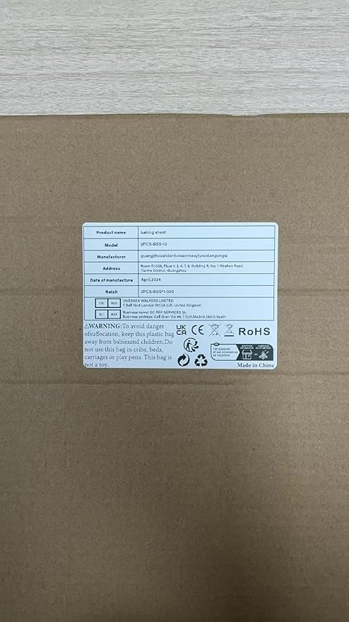 Stainless Steel Baking Sheet Set, 2 Pcs Quarter Cookie Sheet Pan Baking Trays for Oven, Non Stick and Heavy Duty and Easy Clean, 12.4 x 9.6 x 1 Inch