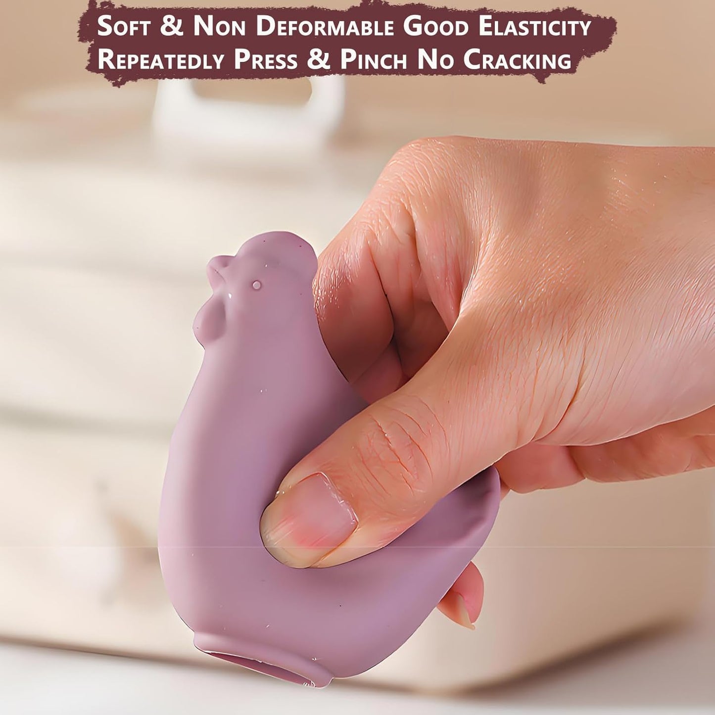 New Egg Separator for Raw Eggs, Egg Yolk Separator, Baking Tools for Home Chefs & Cooking, No Mess & Dishwasher Safe （Silicone Dark Red）