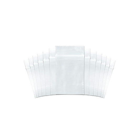 SNL Quality Zipper Lock Reclosable Clear Disposable Plastic Bags, Strong | 3" X 4" - 2 MIL - 1,000 Bags