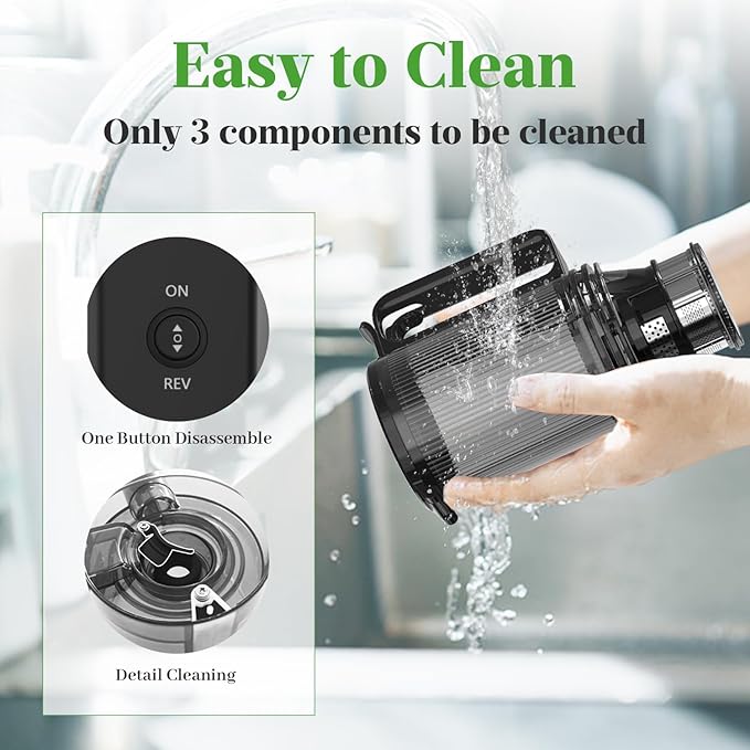 Cold Press Juicer, 5.4" Wide Feed Chute Juicers with 350w Power Motor, Slow Masticating Juicer Machine with High Juice Yield for Whole Vegetables & Fruits, Easy to Clean, Grey(pro)