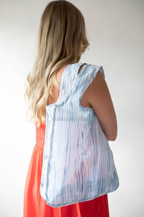 Reusable Grocery Bag - Stylish Shopping Bag for Groceries - Foldable Tote Bag - Medium Size