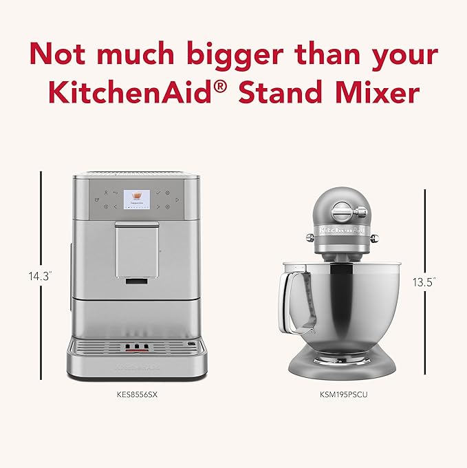 KitchenAid Fully Automatic Espresso Machine KF6, KES8556SX, Stainless Steel