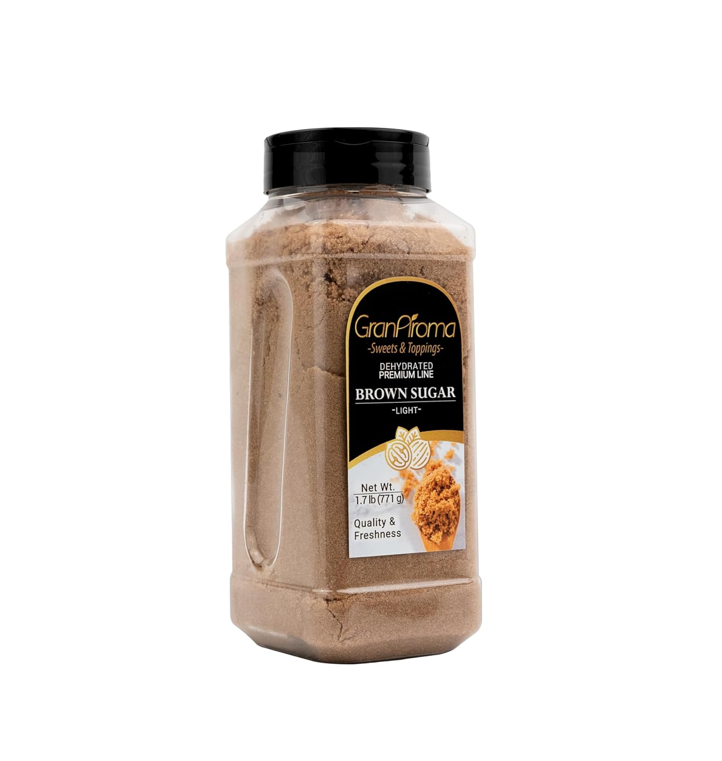 GranAroma Light Brown Sugar, Baking & Desserts, Cane Molasses, Pantry Staple (27 Ounce)