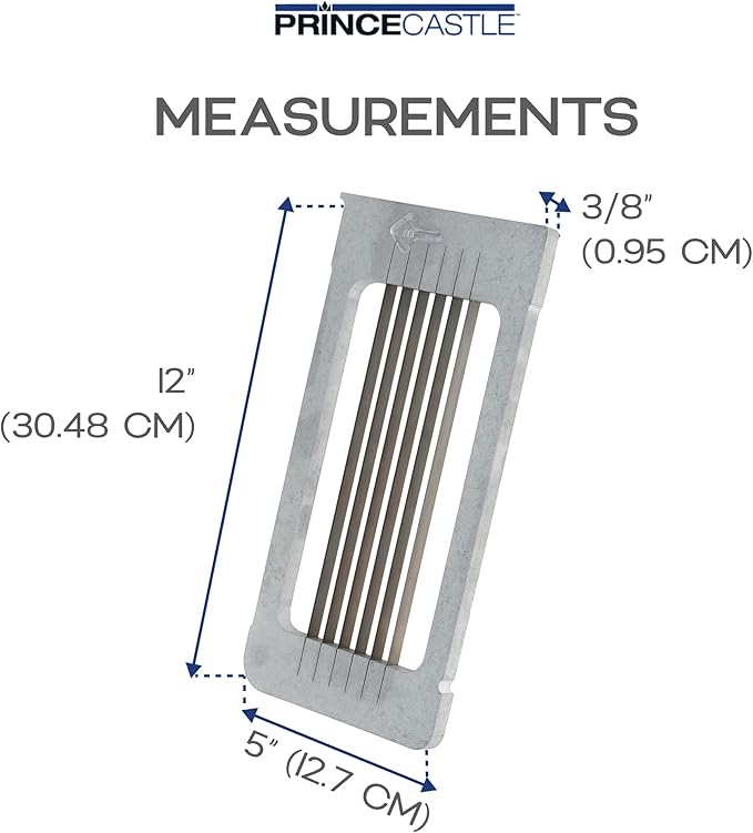 Prince Castle 3/8" Blade Cartridge for 943-C Tomato Saber, 6 Blades - Blade Replacement Cutter Blade for Cutting and Chopping Tomatoes, Fruits and More in Commercial Kitchens, Restaurants and More