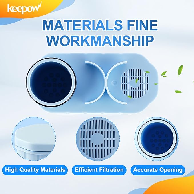 KEEPOW CA6903 Coffee Filter Compatible with Philips AquaClean, Aqua Clean Dedicated Anti-Lime Calc and Water Filter for Super-Automatic Espresso Machine, 3 Pack