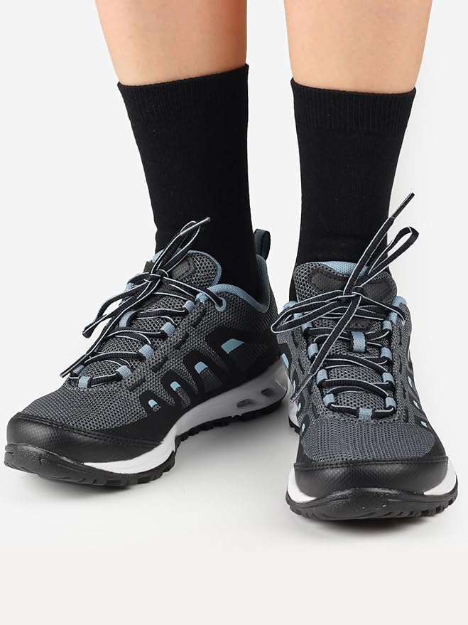 COTTON DAY Unisex Little Kids Youth Boys Girls Soft Cotton Crew Dress Socks Seamless Toe Black White Gray Navy 6 Pack